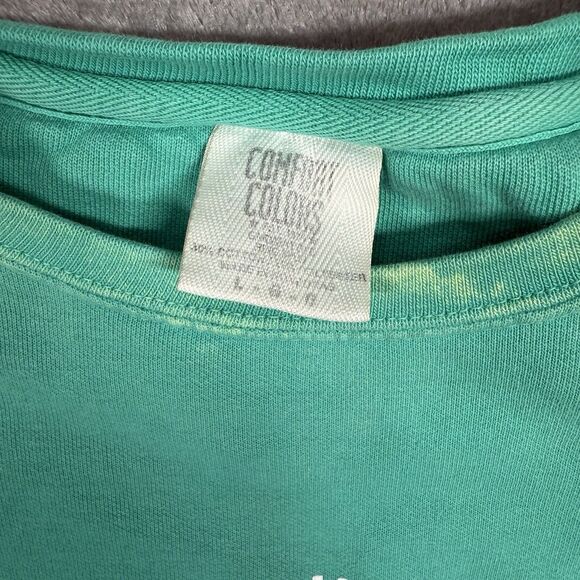 The Burgh Sweatshirt Men’s Large Green Cotton Crew Neck Long Sleeve Destination - Picture 4 of 6